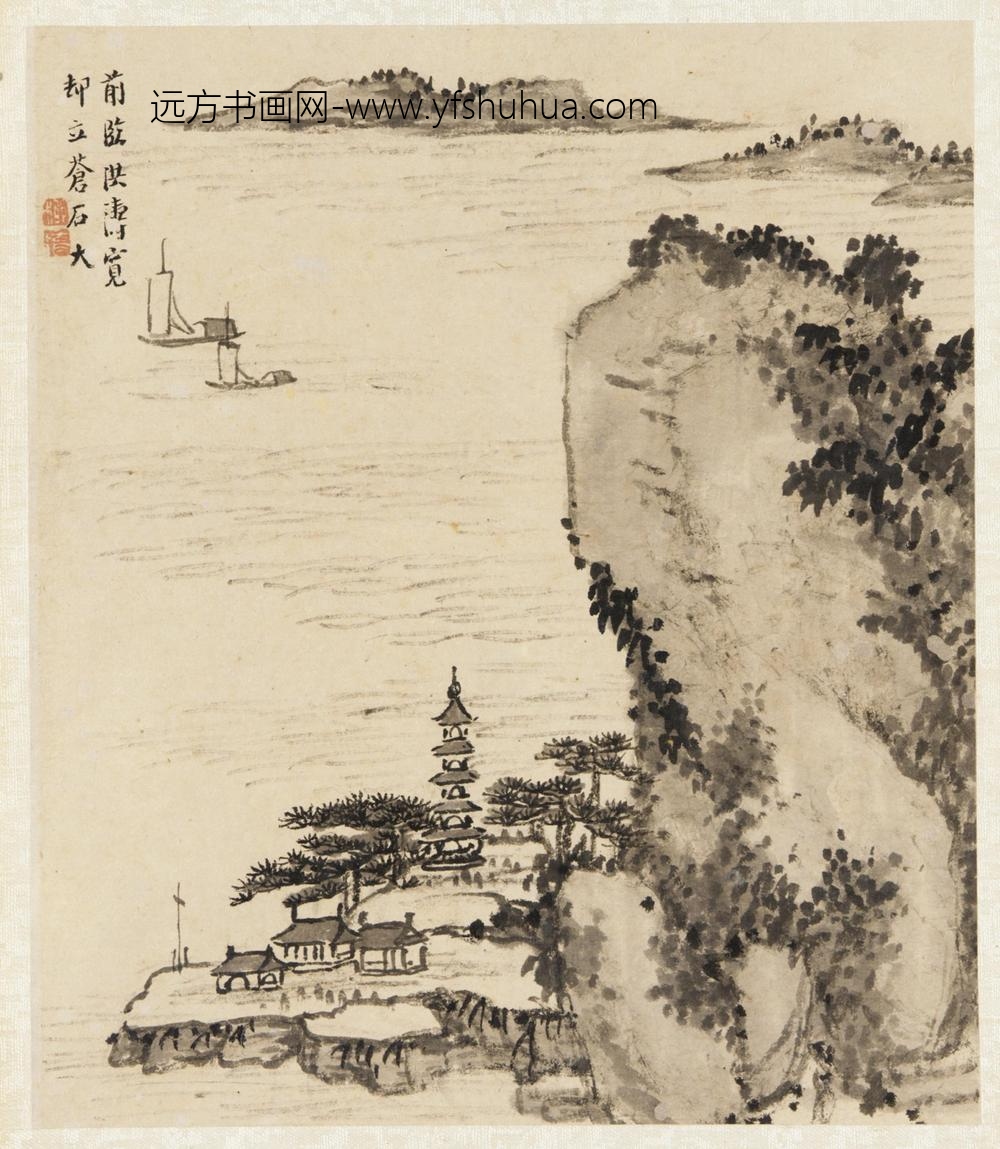 柳堉_唐人诗意山水图