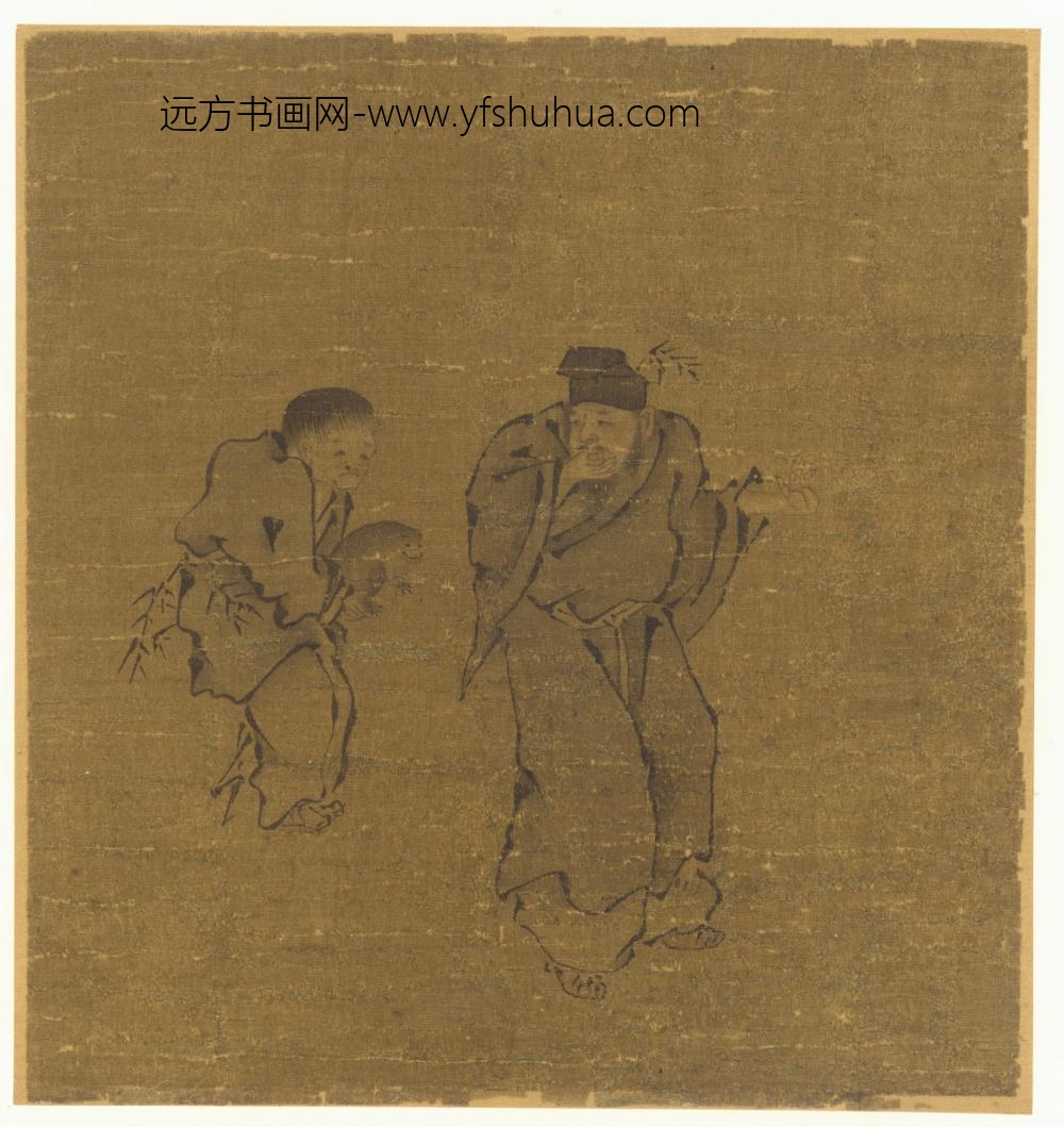 梁楷_二仙戏蟾图