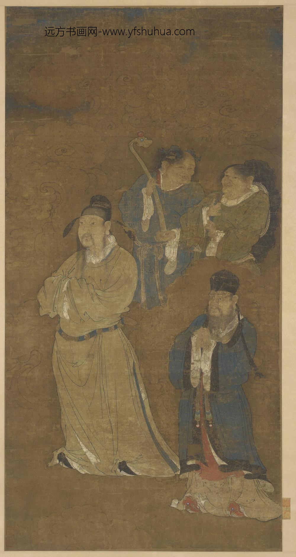 梁楷_道教群仙侍从图