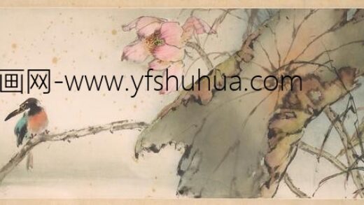 欧豪年 荷塘翠羽图.jpg