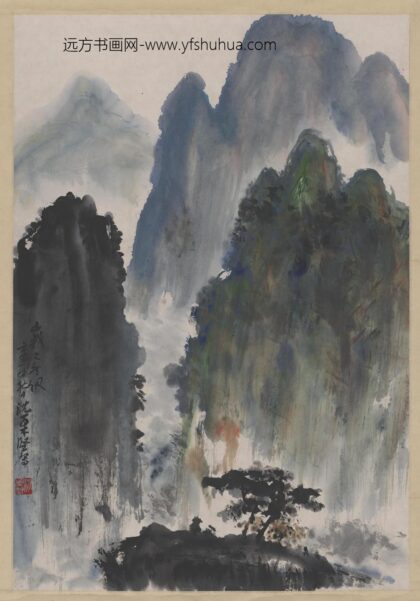 沈柔坚 设色山水图轴 1.jpg