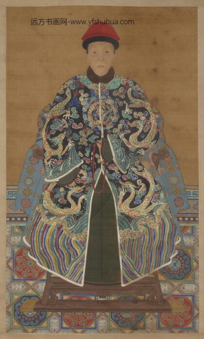 清代宫廷仕女像（增绘龙袍）.jpg