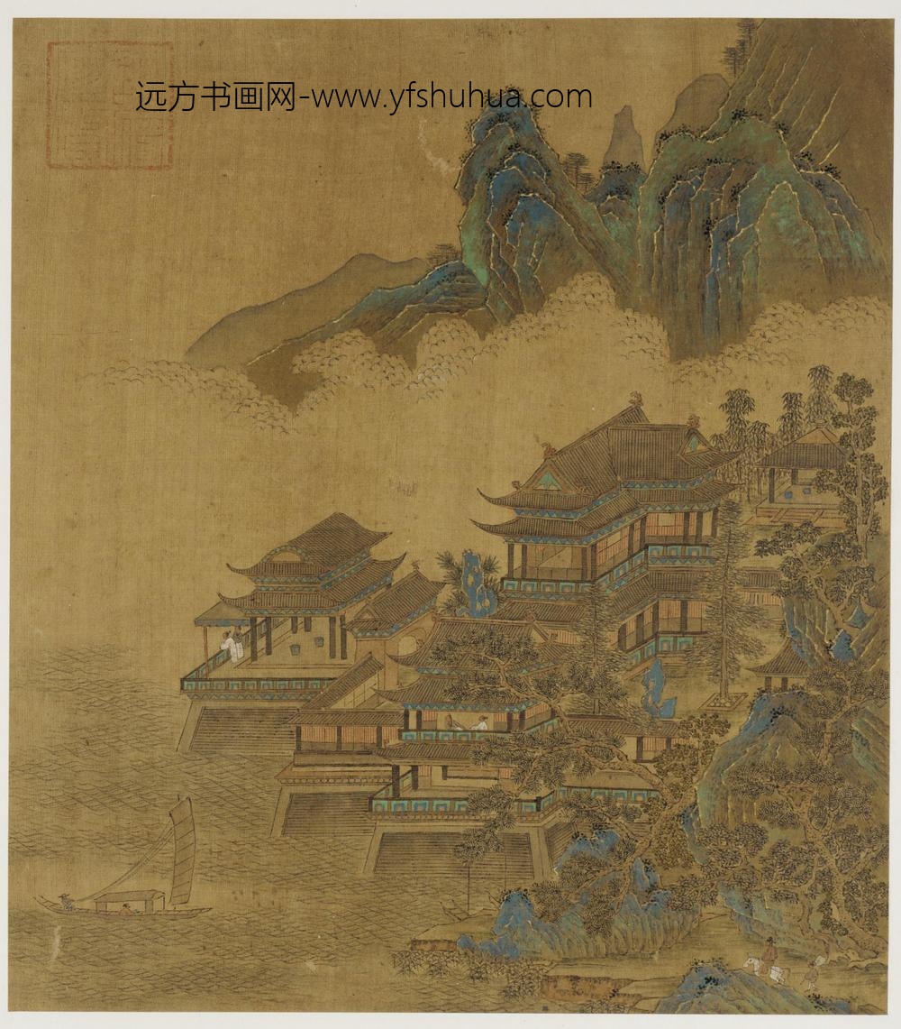 湖山楼阁图