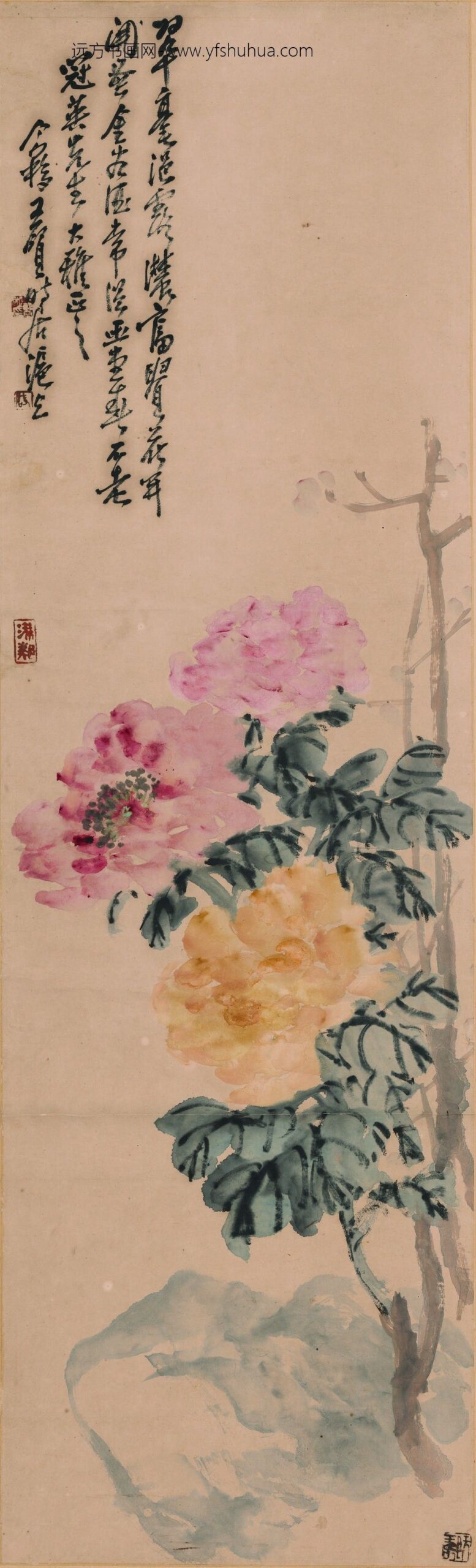 王个簃_牡丹图