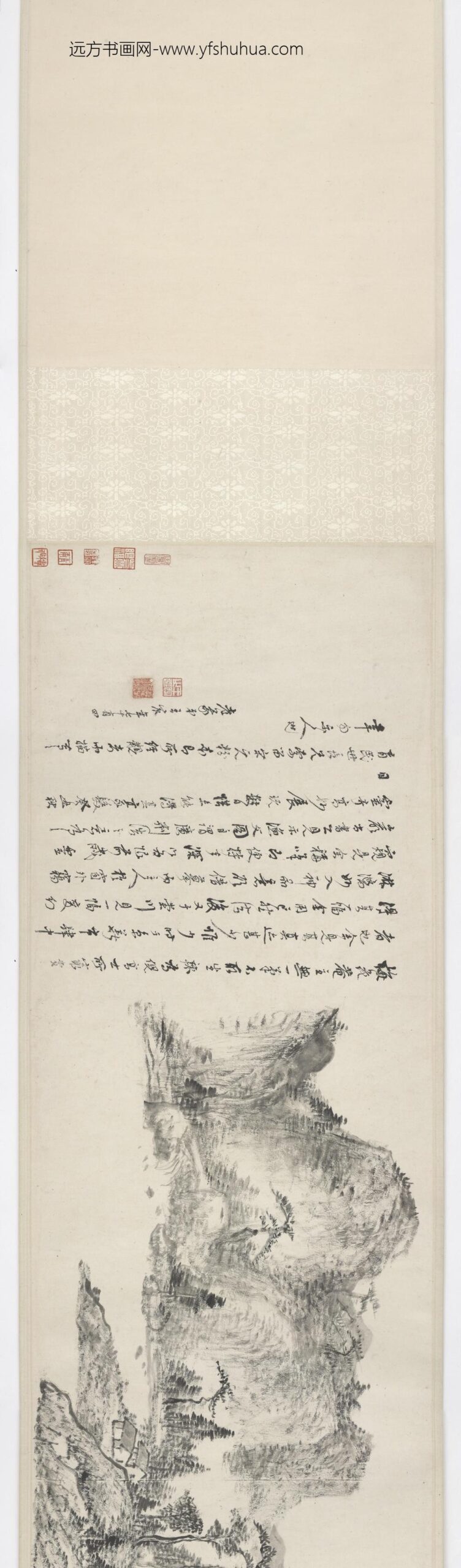 王宸（蓬樵）_仿宋元粉本六段（山水）图卷_