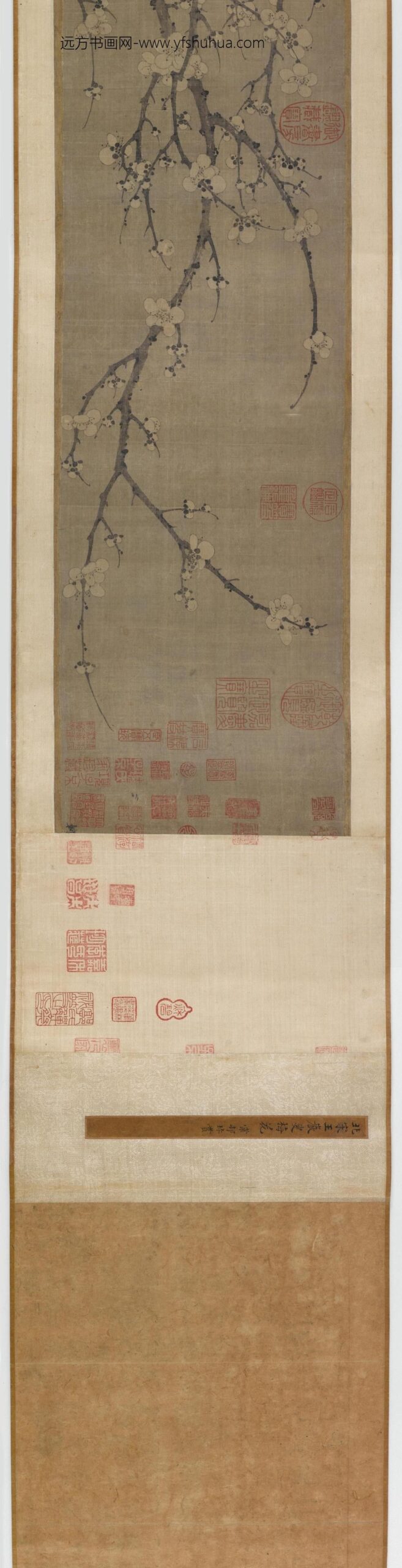 王岩叟_墨梅（梅花）图卷_