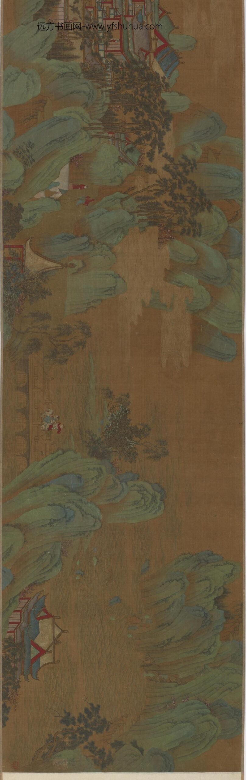 王振鹏_水殿图卷_