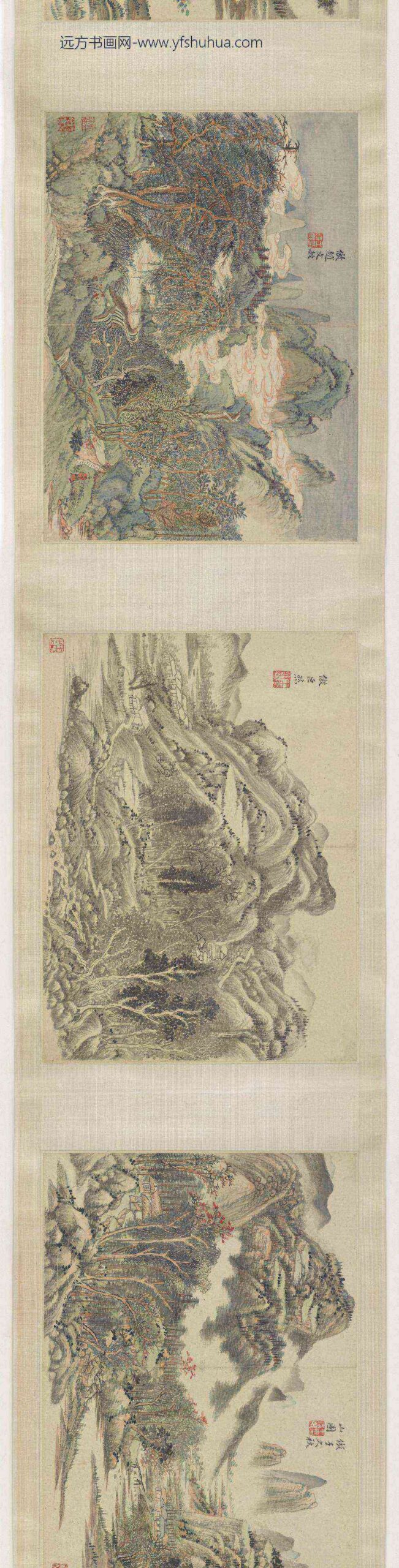 王时敏_六页山水图卷_