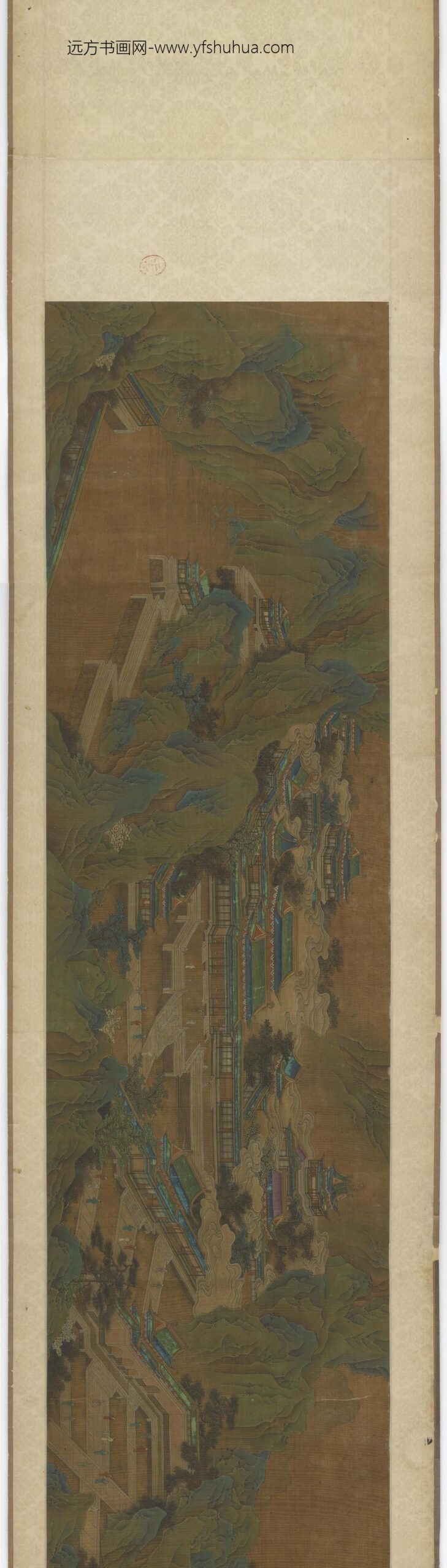 王维_金碧山水图卷_