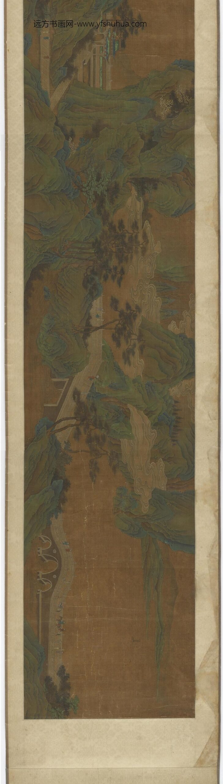 王维_金碧山水图卷_