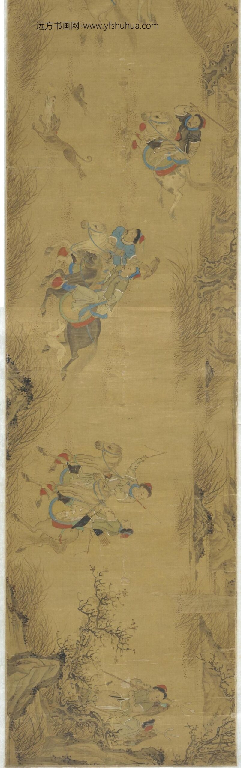王蒙_楚将军出猎图卷_