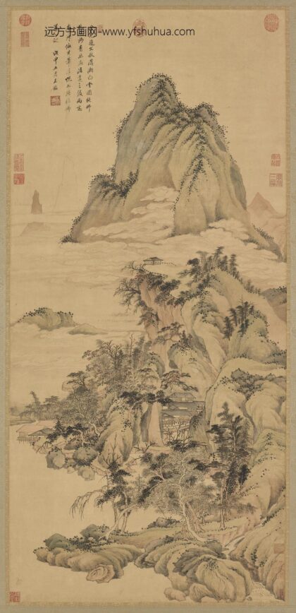 王鉴 仿赵孟頫潇湘白云.jpg