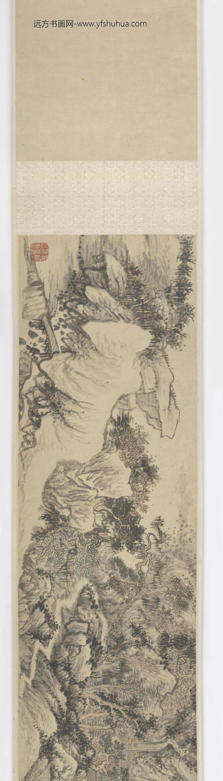 石涛_山水图卷（生龙活虎）_