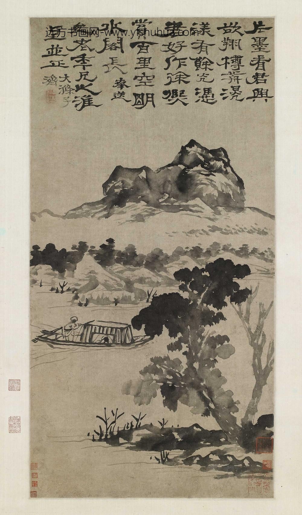 石涛_百里空明图轴