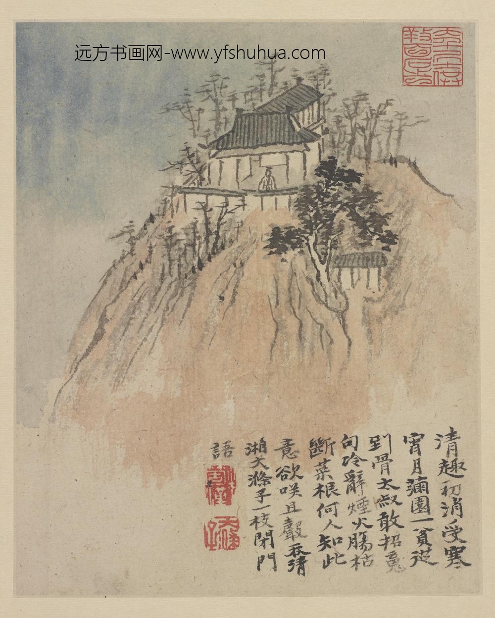石涛_金陵忆旧册-一枝轩