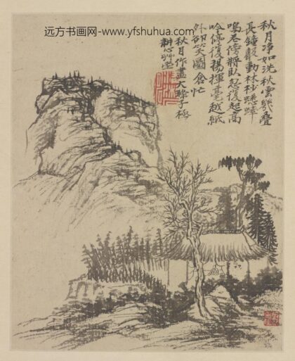 石涛 金陵秋月忆画.jpg