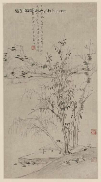 程嘉燧 秋林亭榭图.jpg