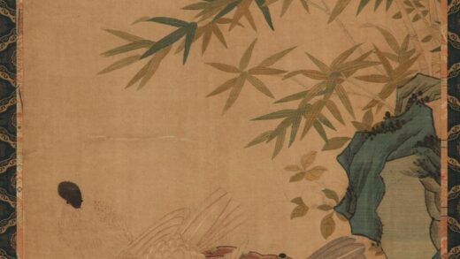 缂丝竹石浴鸽图.jpg