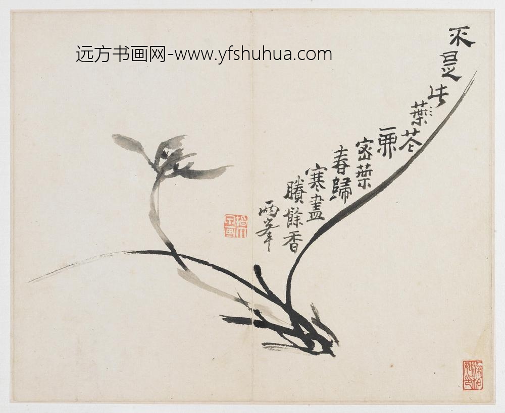 罗聘_山水花鸟-幽兰