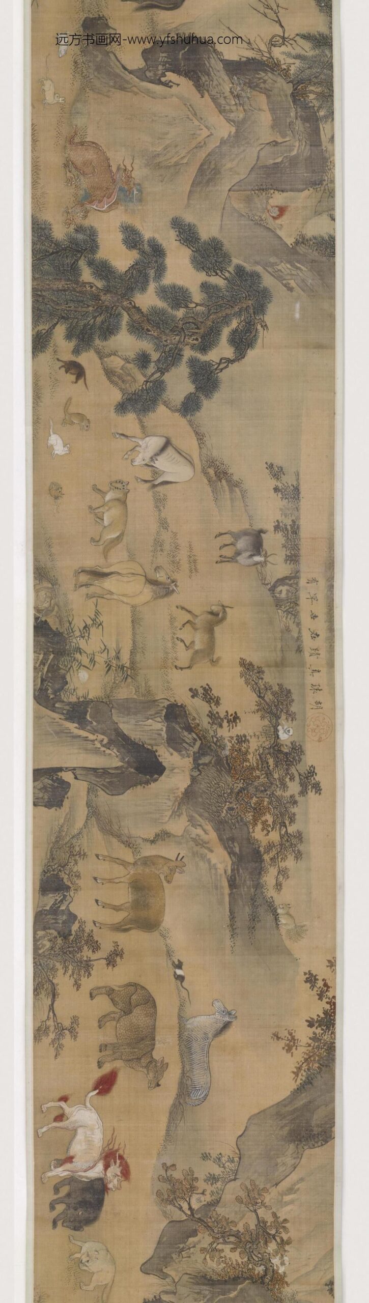 胡瓌_番兽图卷_