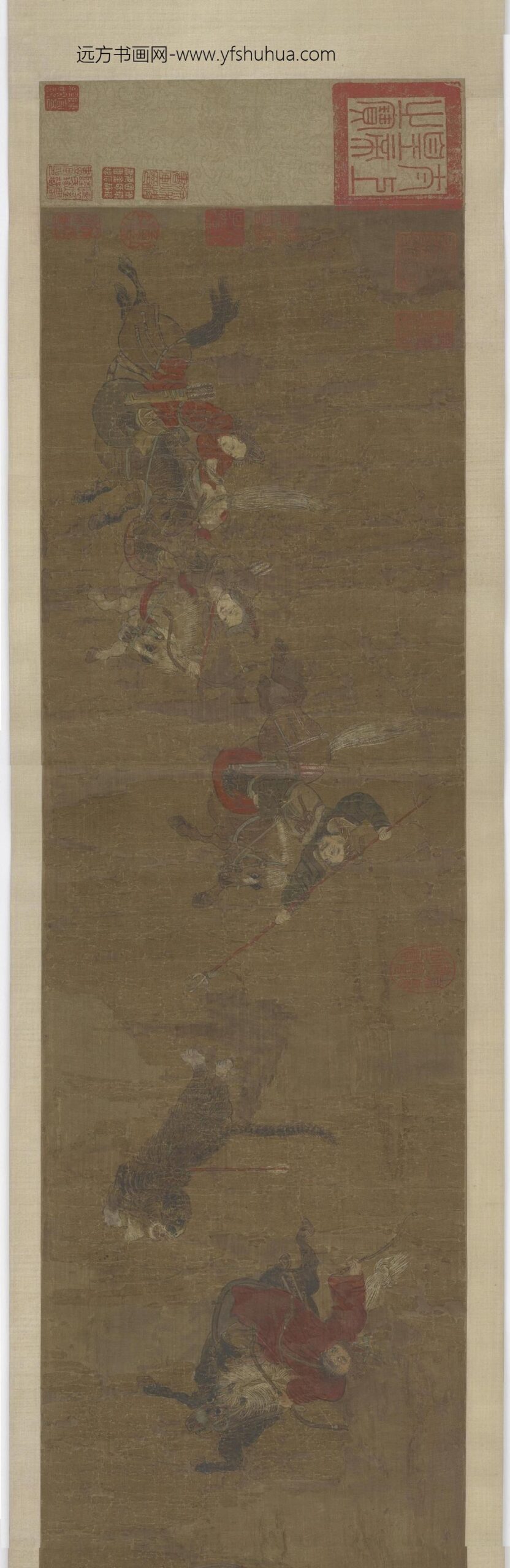 胡瓌_番奴射虎图卷_