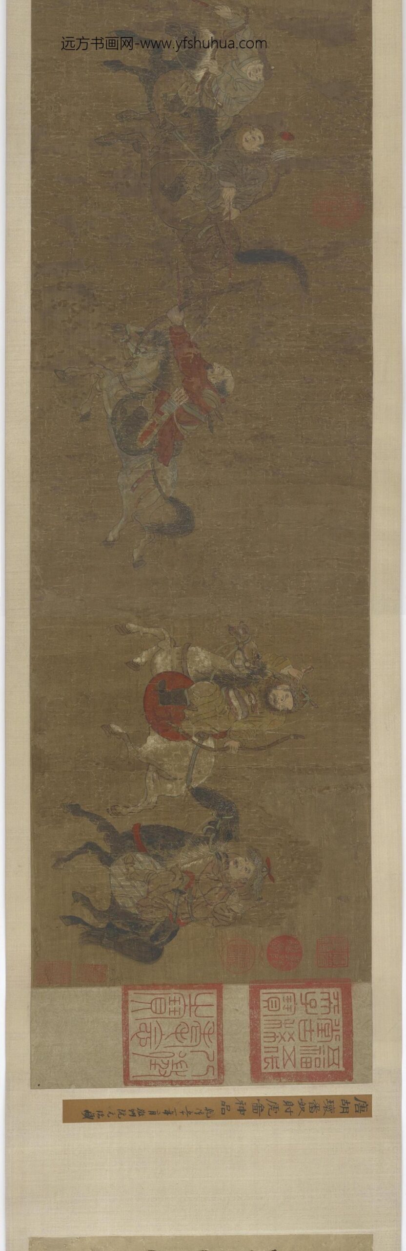 胡瓌_番奴射虎图卷_