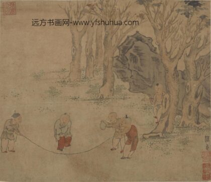 苏汉臣 清童子跳绳图册页.jpg