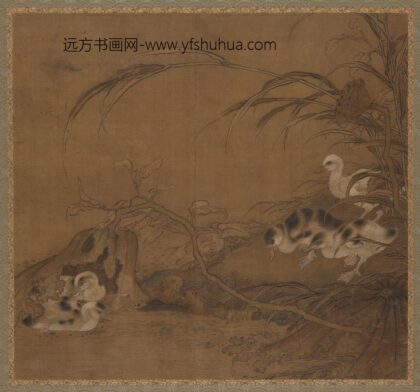 荷塘雏鸭图.jpg