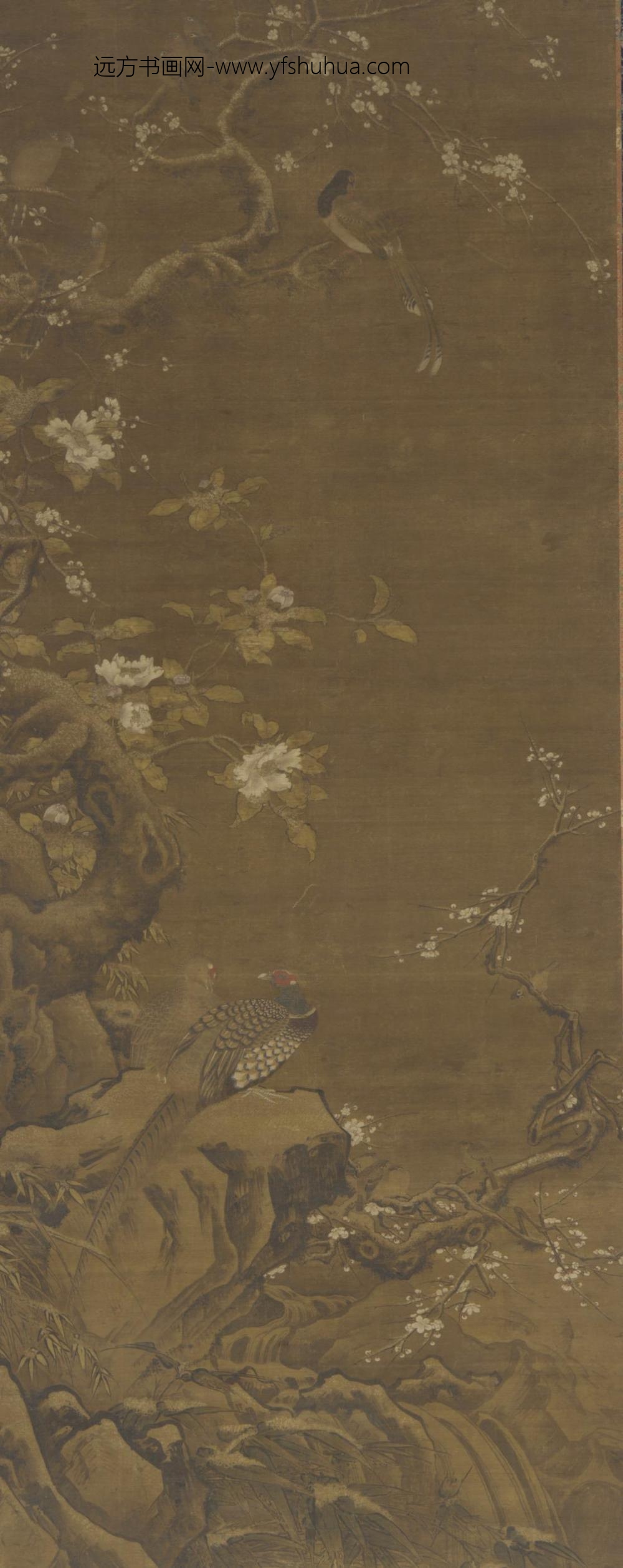 葛守昌_雪梅锦鸡图