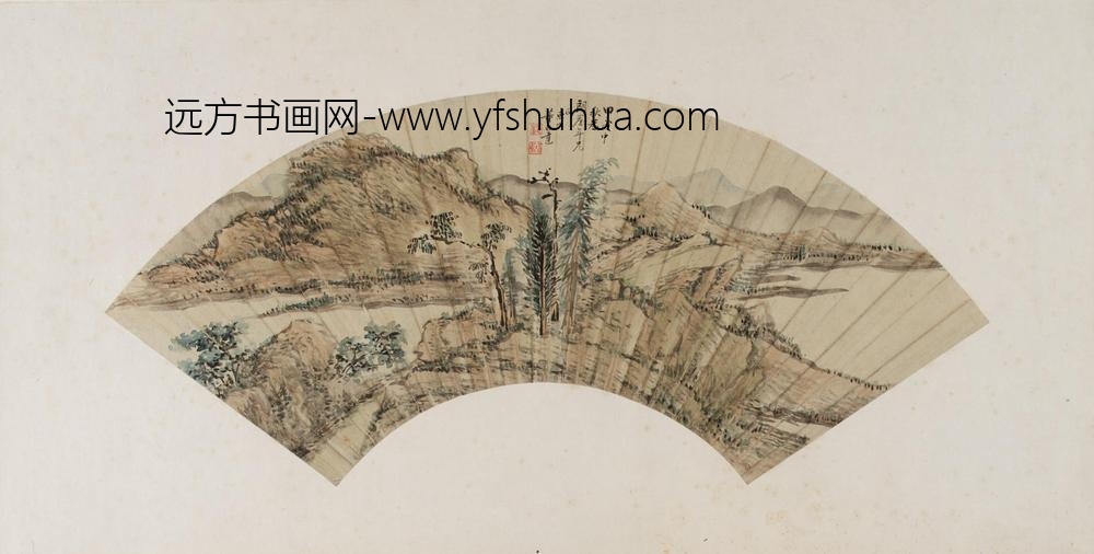 董邦达_山水图扇面