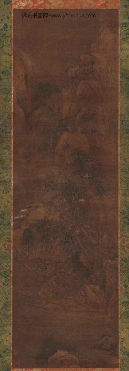 蓝瑛 冬河泛舟三人行.jpg