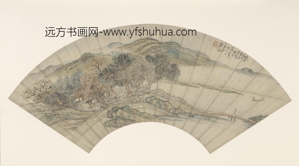 蔡嘉_文人溪居逸趣图