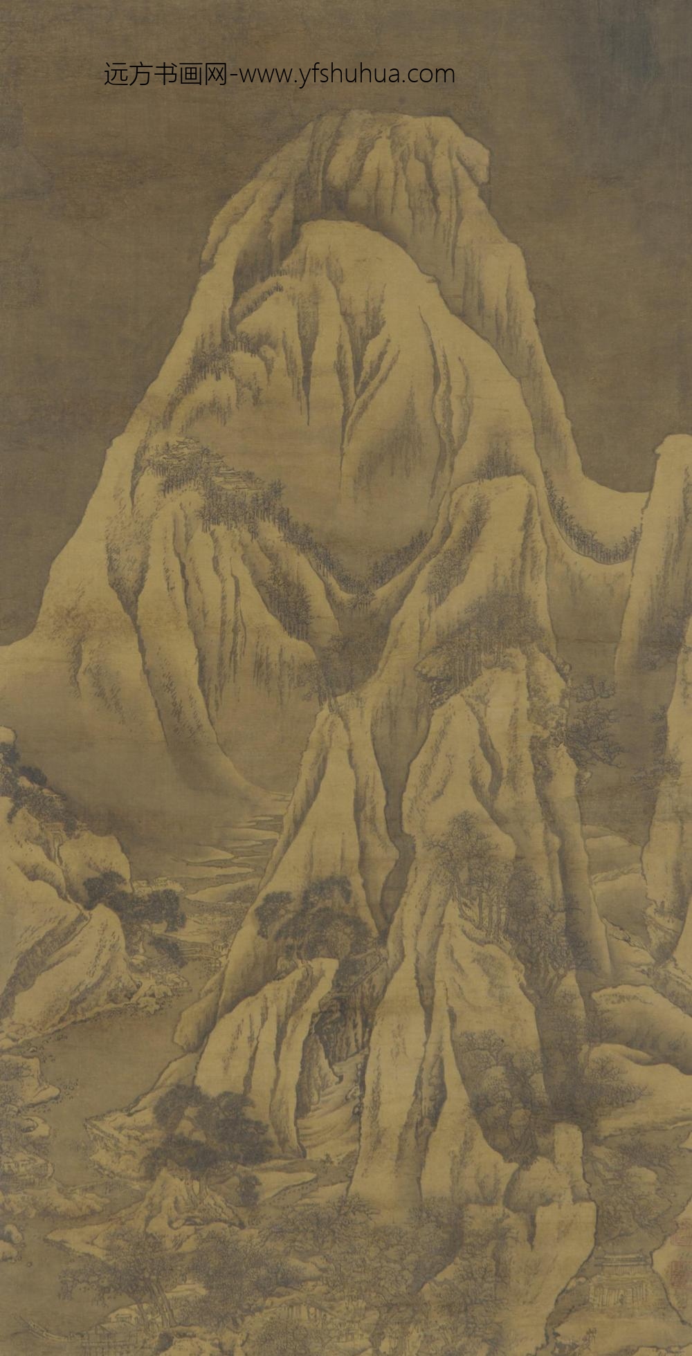 袁江_冬景山水图