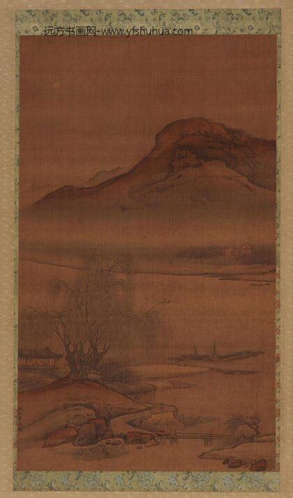 袁江 江村夜泊图.jpg