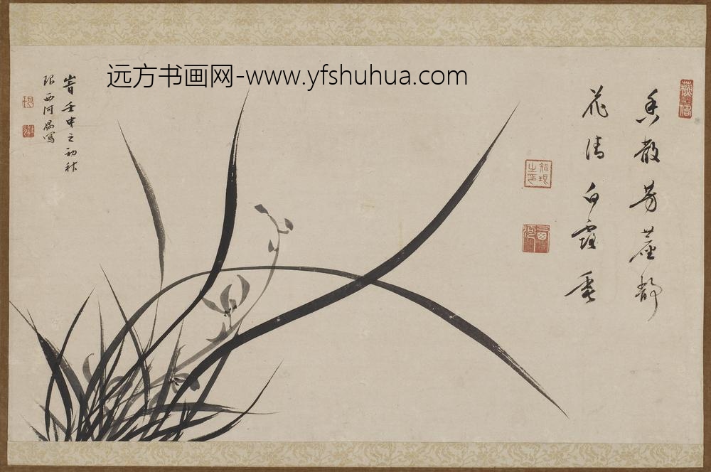 西河知音_墨兰图
