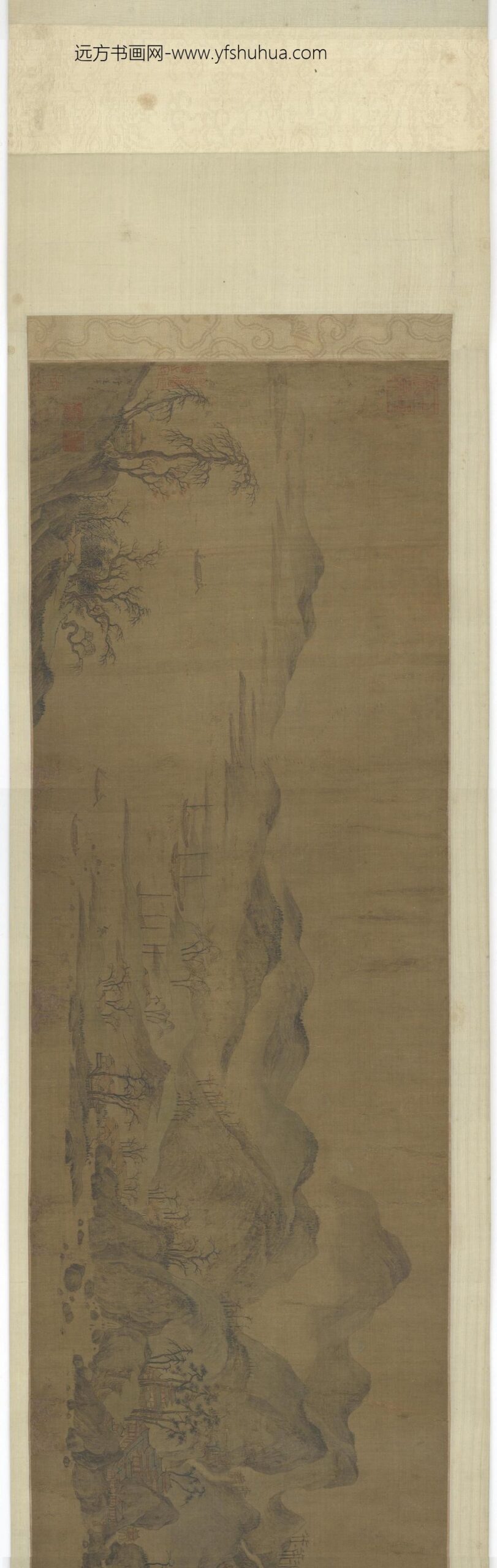 许道宁_秋山晴霭图卷_