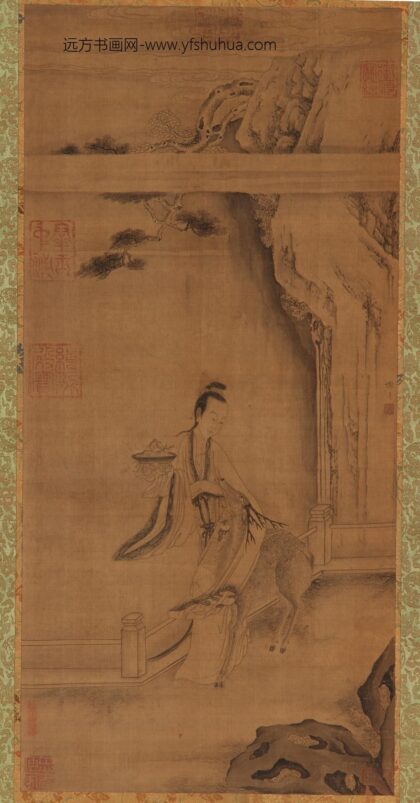 谢升 麻姑仙鹿图.jpg