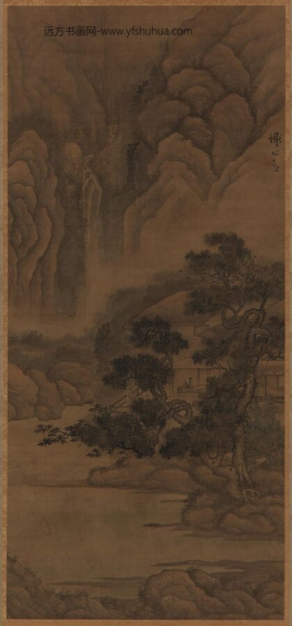 谢时臣 茅庐读书图.jpg