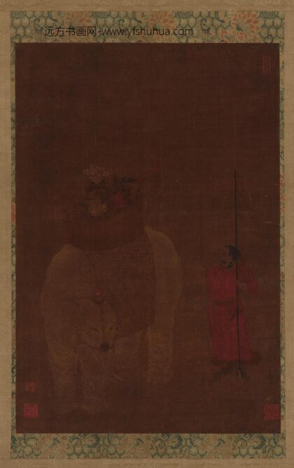 贯休 披饰大象与侍从图.jpg