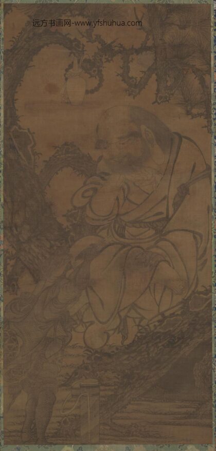 贯休 罗汉像图轴（灵龟献卷） 1.jpg
