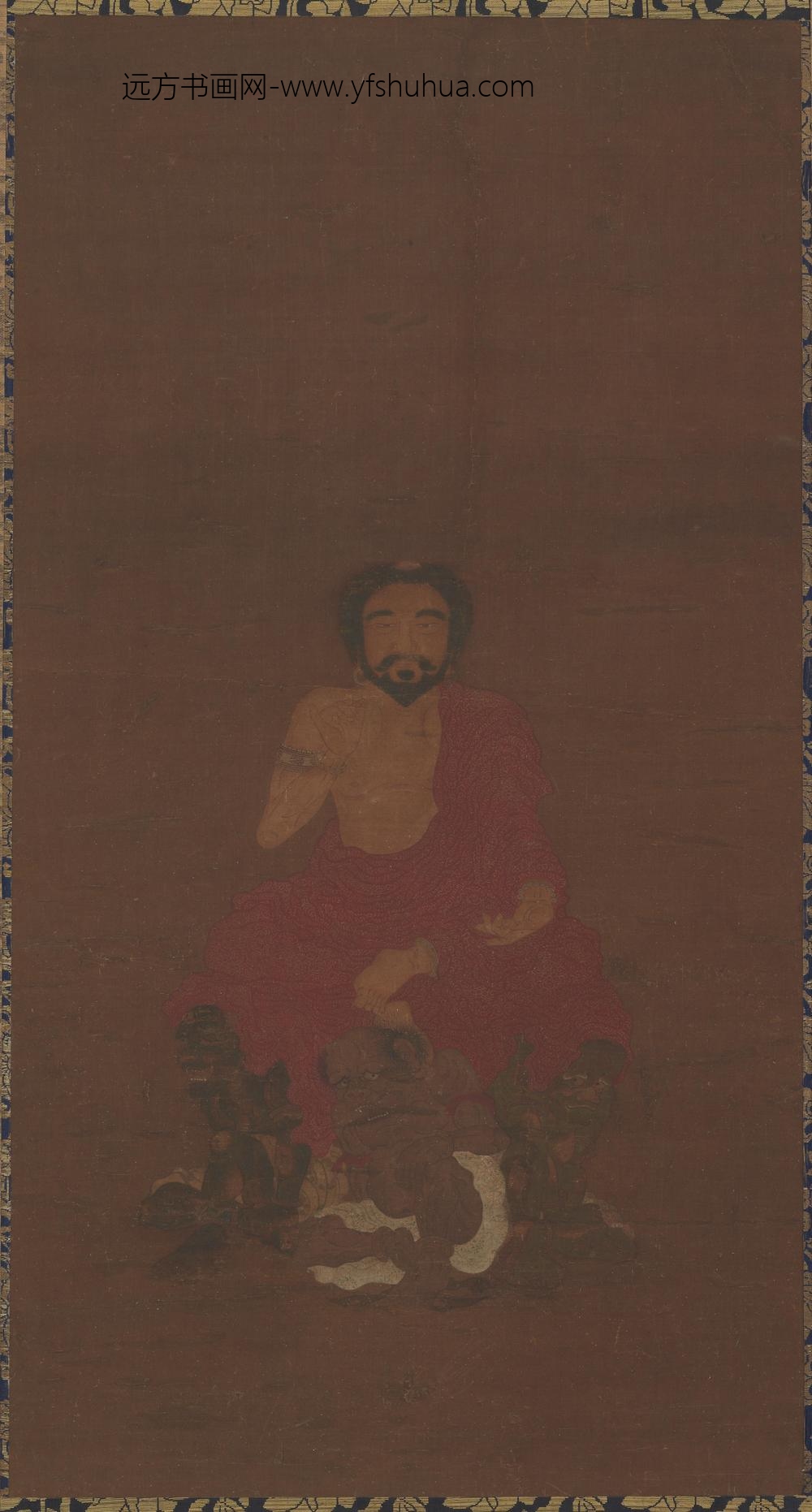 贯休_释迦牟尼降魔坐像