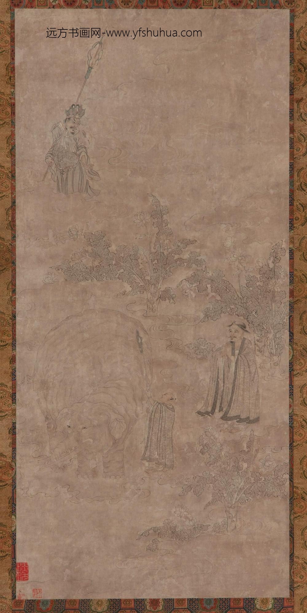 赵令晙畯_洗象图