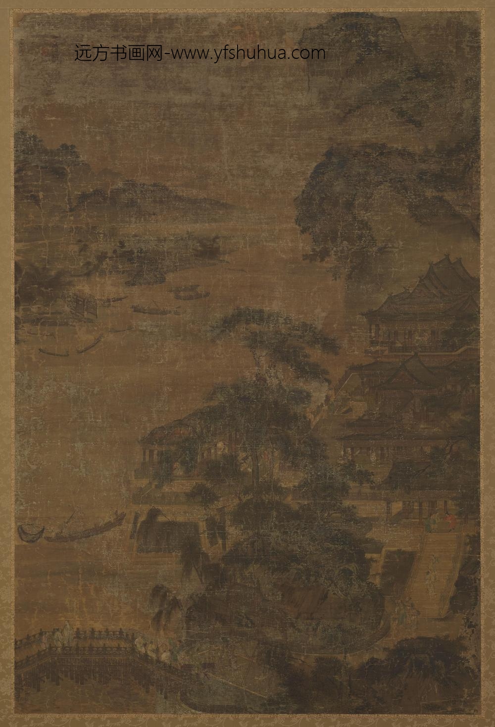 赵伯驹_江山松榭图