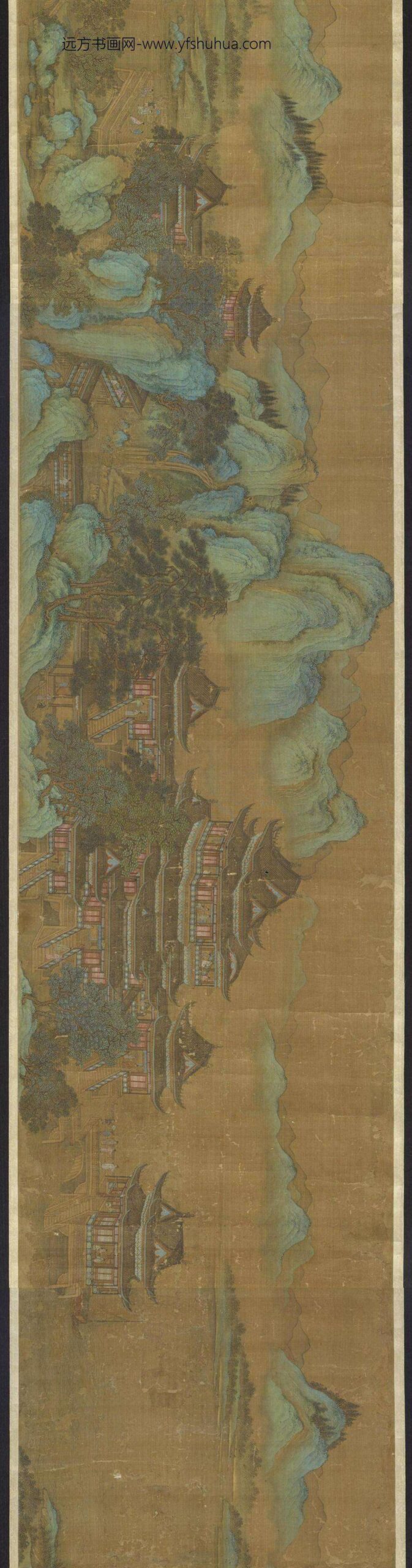 赵伯驹_江山楼阁图卷_