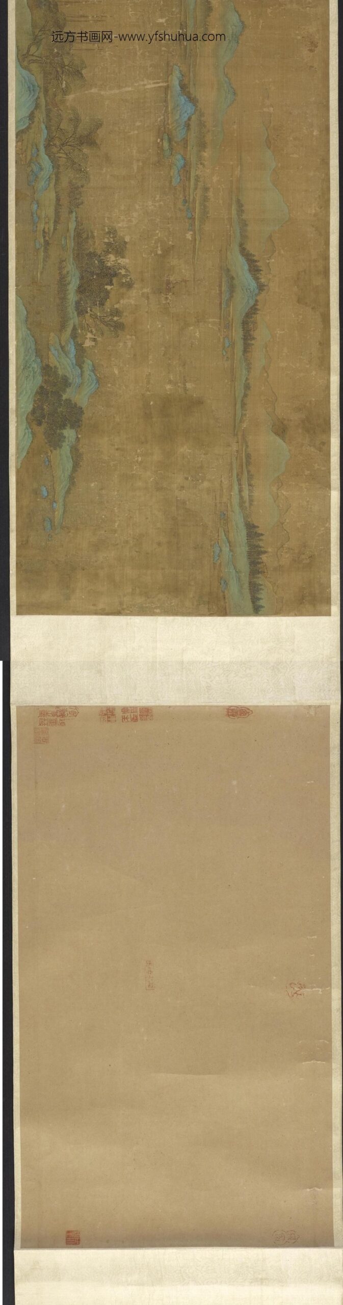 赵伯驹_江山楼阁图卷_