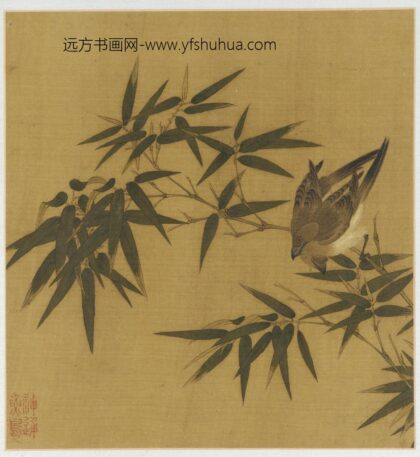 赵伯驹 竹枝双鸟图.jpg