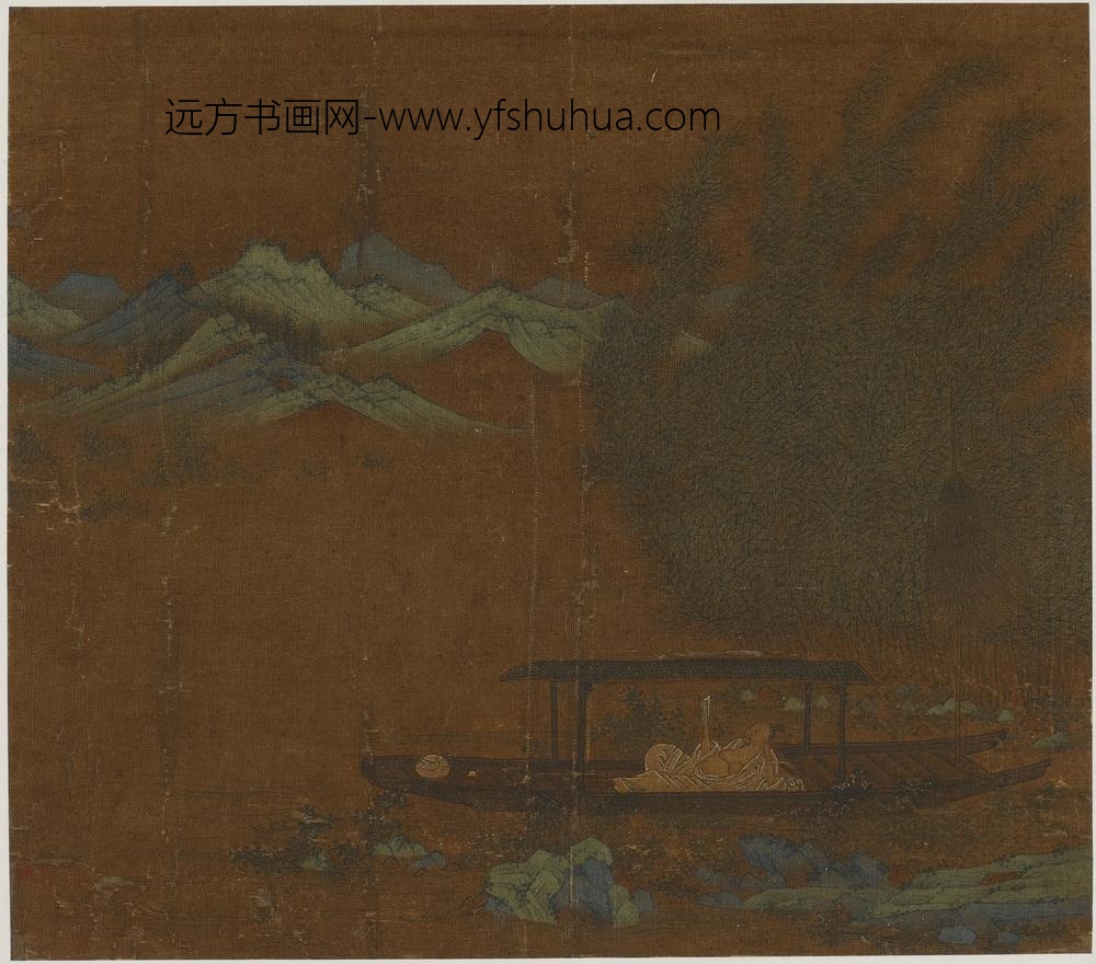 赵伯驹_舟中读书图
