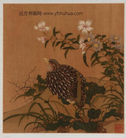 赵伯驹 鹌鹑花卉图.jpg