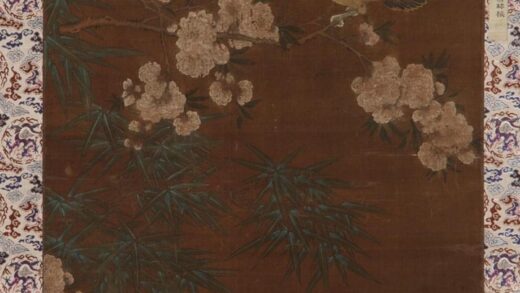 赵佶 宋徽宗 御题赵昌花鸟轴.jpg