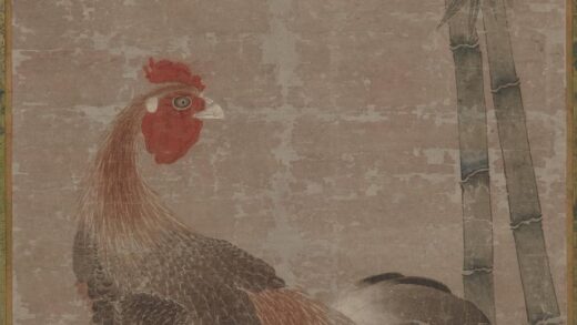 赵佶 宋徽宗 雄鸡竹石图.jpg